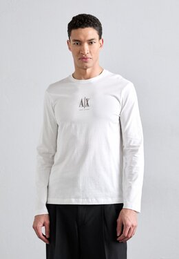 Armani Exchange: Футболка с длинным рукавом 