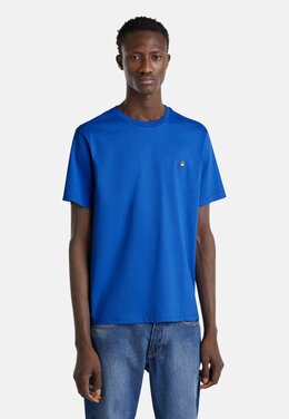 United Colors Of Benetton: Синяя футболка 