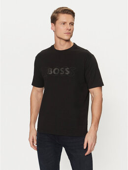 BOSS: Чёрная футболка 