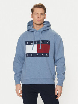 Tommy Jeans: Синяя толстовка 
