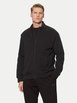 Armani Exchange: Чёрная толстовка 