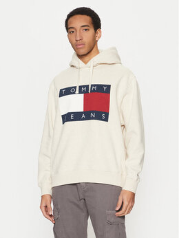 Tommy Jeans: Бежевая толстовка 