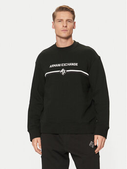 Armani Exchange: Чёрная толстовка 