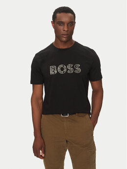 BOSS: Чёрная футболка 