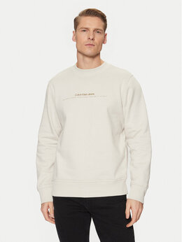 Calvin Klein Jeans: Бежевая толстовка 