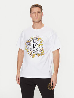 Versace Jeans Couture: Белая футболка 