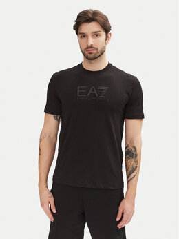 EA7 Emporio Armani: Чёрная футболка 