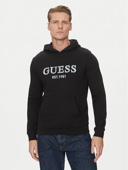 GUESS: Чёрная толстовка 