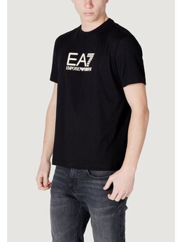 EA7 Emporio Armani: Чёрная футболка 