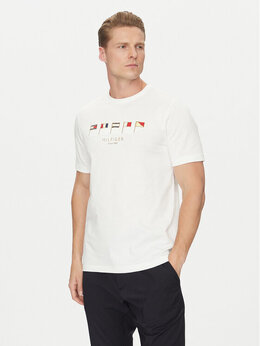 Tommy Hilfiger: Белая футболка  Multi