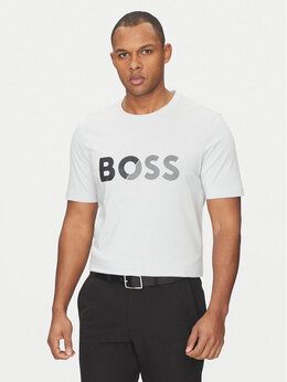 BOSS: Серая футболка 