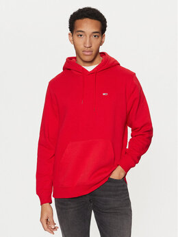 Tommy Jeans: Красная толстовка 