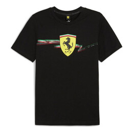PUMA: Чёрная футболка  Ferrari