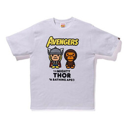 A BATHING APE: Белая футболка 