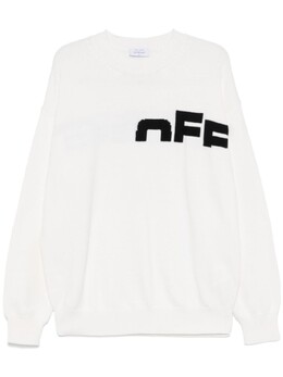 Off-White: Белый свитер 