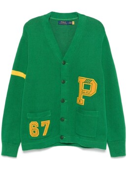 Polo Ralph Lauren: Зелёный кардиган 