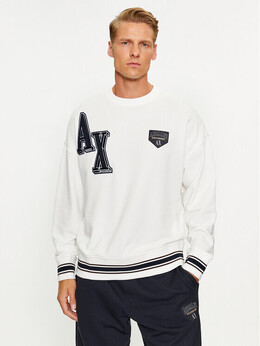 Armani Exchange: Белая толстовка 