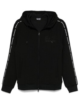 EA7 Emporio Armani: Чёрная толстовка 