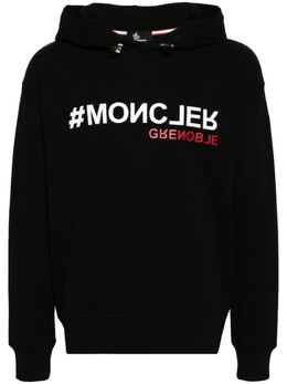 Moncler Grenoble: Чёрная толстовка 