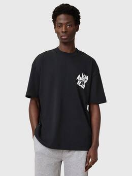 Allsaints: Футболка свободного кроя 