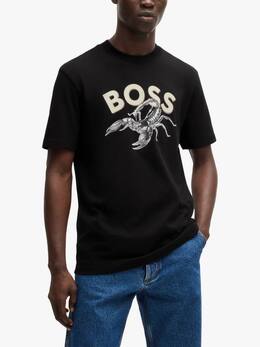 Hugo Boss: Чёрная футболка 