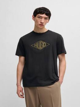 Hugo Boss: Чёрная футболка 
