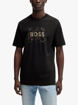 Hugo Boss: Чёрная футболка 