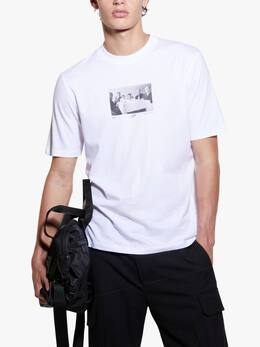 Sisley: Белая футболка 