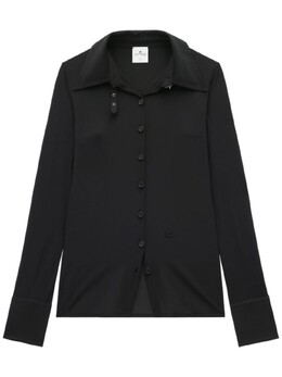 Courreges: Чёрная рубашка 