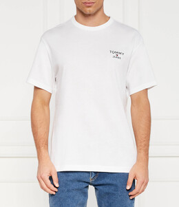 Tommy Jeans: Белая футболка 