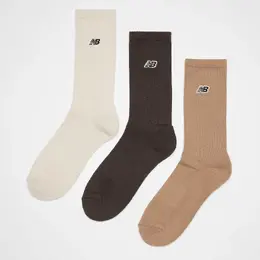 New Balance: Бежевые носки 
