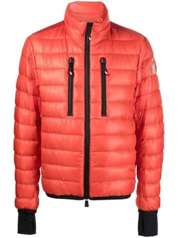 Moncler Grenoble: Оранжевый пуховик 