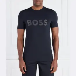 BOSS: Синяя футболка 