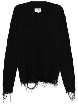 MM6 Maison Margiela: Чёрный свитер 