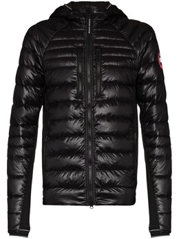 Canada Goose: Чёрный пуховик  HyBridge Lite