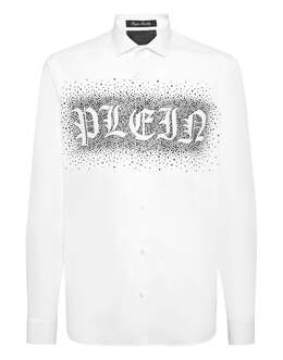 Philipp Plein: Белая рубашка  Gothic Plein