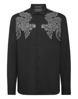 Philipp Plein: Рубашка  Sugar Daddy с длинным рукавом