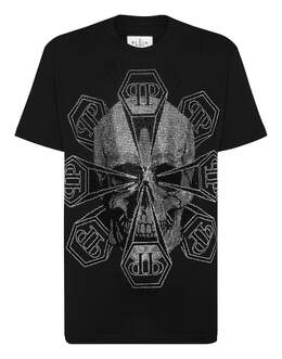 Philipp Plein: Чёрная футболка  Skull