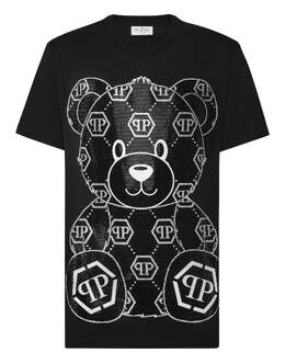 Philipp Plein: Чёрная футболка  Teddy Bear