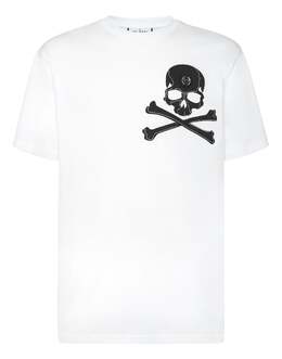 Philipp Plein: Белая футболка  Skull