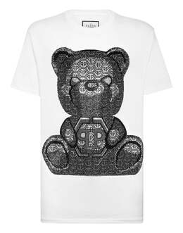 Philipp Plein: Белая футболка  Teddy