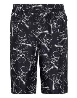 Philipp Plein: Шёлковые шорты  Skull