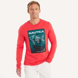 Nautica: Футболка с длинным рукавом 