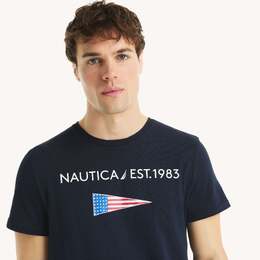 Nautica: Тёмная футболка 