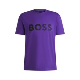 BOSS: Тёмная футболка 