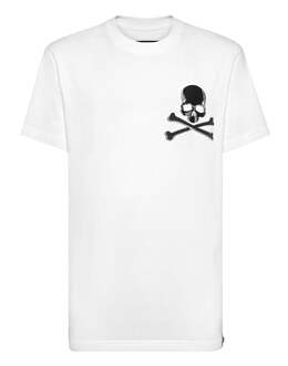 Philipp Plein: Белая футболка  Skull