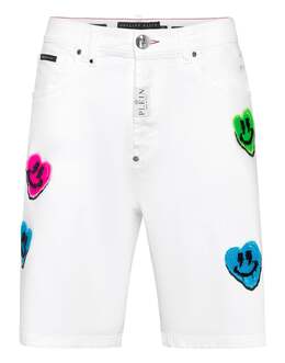 Philipp Plein: Джинсовые шорты  Graffiti