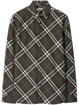 Burberry: Рубашка в клетку 