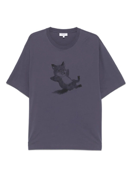 Maison Kitsuné: Футболка с принтом 