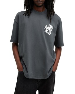 Allsaints: Синяя футболка 